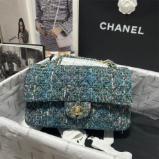 Chanel  2.55 classic flap CF bag medium size 25cm Tweed 