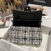 Chanel  2.55 classic flap CF bag medium size 25cm Tweed 