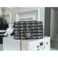 Chanel  2.55 classic flap CF bag small size 20cm Tweed 