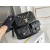 Chanel backpack 20.5x20x11.5cm medium  caviar