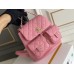 Chanel backpack 17.5x16.5x10cm small caviar