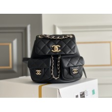 Chanel backpack 20.5x20x11.5cm medium  caviar