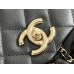 Chanel backpack 20.5x20x11.5cm medium caviar