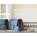 Chanel Classic flap 23K 13×20×7cm gold ball blue lambskin
