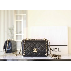 Chanel classic flap gald ball 12x19x8cm lambskin