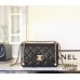 Chanel classic flap gald ball 12x19x8cm lambskin