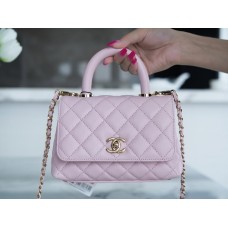 Chanel Mini Coco handle 13×19×9cm pink