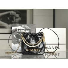 Chanel 22 mini pearl black 20x19x6cm