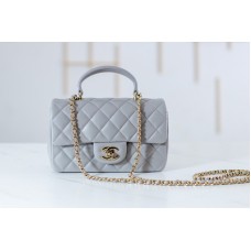 Chanel classic flap mini 12x20x6cm lambskin