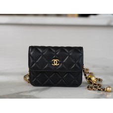 Chanel mini gold ball bag 9.5x10.5x3cm