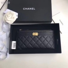 Chanel leboy wallet card holder  11×7×1cm