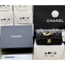 Chanel classic flap mini CF  flower buckle  20cm