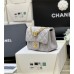 Chanel classic flap mini CF 17cm  flower buckle