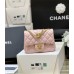 Chanel classic flap mini CF 17cm  flower buckle