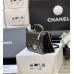 Chanel classic flap with top handle 12*20*8cm