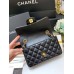 Chanel classic flap mini CF 20cm  24K  gold painted