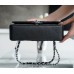 Chanel classic flap 23cm small size silver Caviar Hass leather