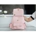 Chanel backpack pink 21.5*19.5*12cm