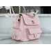 Chanel backpack pink 21.5*19.5*12cm