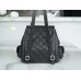 Chanel backpack black 21.5*19.5*12cm