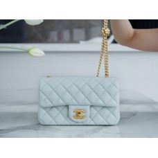 Chanel classic flap 13*20*7cm flower buckel