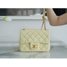 Chanel classic flap 13*18*7cm flower buckel