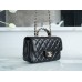 Chanel classic flap letter handle 18*7*12cm