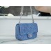 Chanel classic flap Denim  flower buckel 12×19×8cm