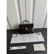 Chanel patent leather box 13.5*19*8cm