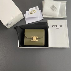 Celine wallet w10.5×9×3cm leather