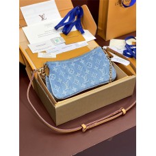 Louis Vuitton Liv Pochette M83532 Denim 24.5 x 13.5 x 6.5cm 2024 new