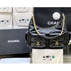 Chanel Cruise 2024/25 Maxi Hobo Bag AS5302 Size: 27*35*18cm 2025 new 