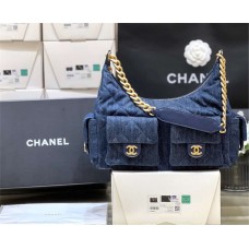 Chanel Cruise 2024/25 Maxi Hobo Bag AS5302 Size: 27*35*18cm 2025 new 