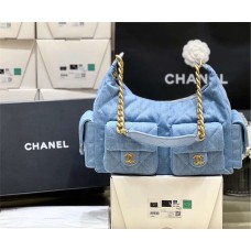 Chanel Cruise 2024/25 Maxi Hobo Bag AS5302 Size: 27*35*18cm 2025 new 