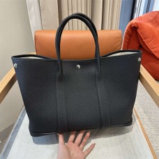 Hermes Garden Party  Garden party 36cm ck89/Noir 36cm*26cm*17cm Leather：vache country From France 2025 new 