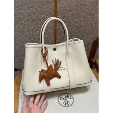 Hermes Garden party 30cm i2/Nata 30*21*13cm Leather：Epsom  From France 2025 new 