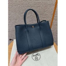 Hermes Garden party 30cm 7P/Blue presse  30*21*13cm Leather：Clemence  From France 2025 new 