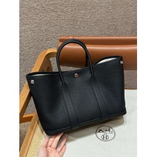 Hermes Garden party 30cm ck89/Noir 30*21*13cm Leather：vache country From France 2025 new 