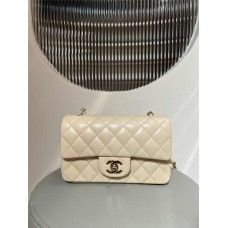 Chanel Classic Flap bag CF 20cm mini light beige light gold   2025 new 