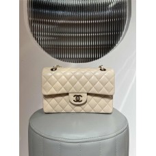 Chanel Classic Flap bag CF 23cm cf light beige lamskin light gold  2025 new 