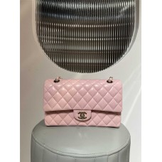 Chanel Classic Flap bag CF 25cm light pink lamskin light gold  2025 new 