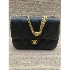 Chanel Classic Flap bag CF 23P black flap hearts version large 2025 new 