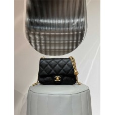 Chanel Classic Flap bag CF  23p heart version black  13.5x19.5x6.5cm 2025 new 