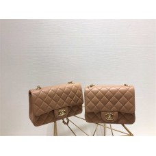 Chanel Classic Flap bag CF 20cm cf camel lamskin light gold 2025 new 