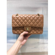 Chanel Classic Flap bag CF 25cm cf medium camel lamskin light gold  2025 new 