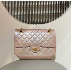 Chanel Classic Flap bag CF Reissue Bag 2.55  255 24cm pearl beige  16x24x7.5cm  2025 new 