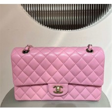 Chanel Classic Flap bag CF 25cm medium cf silver little- caviar leather silver  2025 new 