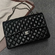 Chanel Classic Flap bag CF  XXL 38cm black caviar lghw  2025 new 