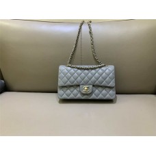 Chanel Classic Flap bag CF  25cm medium cf grey small caviar lghw  2025 new 