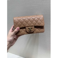 Chanel Classic Flap bag CF 20cm mini cf camel small caviar lghw   2025 new 